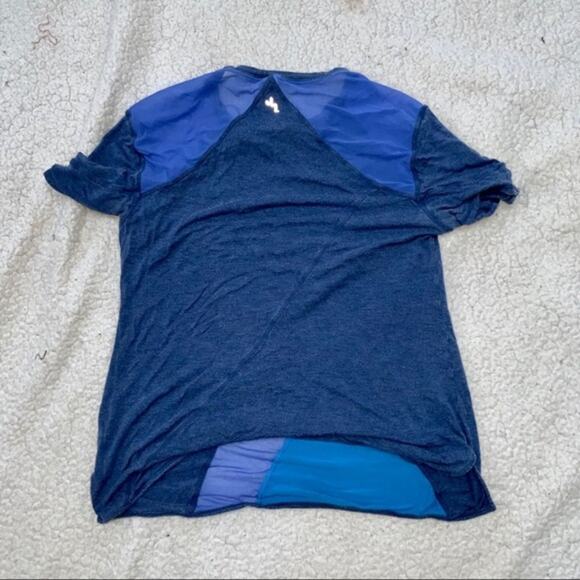 Joy Lab Blue Abstract Athleisure T-Shirt | Sz S - Picture 5 of 5
